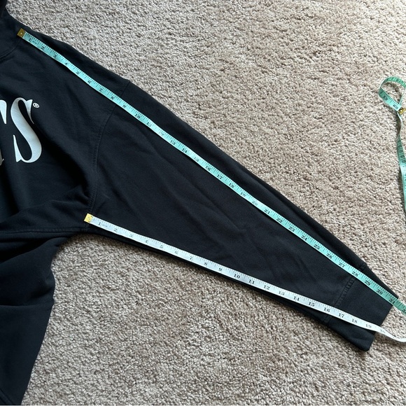 Levi's Relaxed Classic Graphic Black Pullover Hoodie Sweatshirt Size Large - Picture 9 of 13
